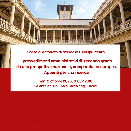 Seminario prospectivo de investigación Universidad de Padua, Palazzo del Bo (Sala Baldo degli Ubaldi), 2-10-26